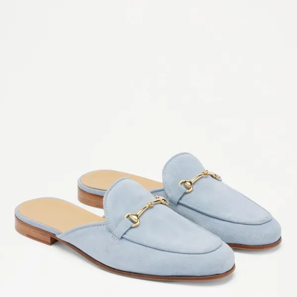 WoMens Blue Loafer Mule - Size 8