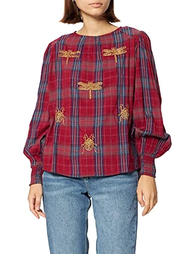 Women's Blus_Dora Maar Blouse, red, XX-Large