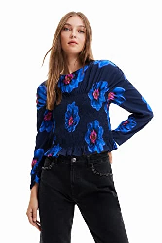 Women's Blus_Martina 5001 Navy Blouse, Blue, S