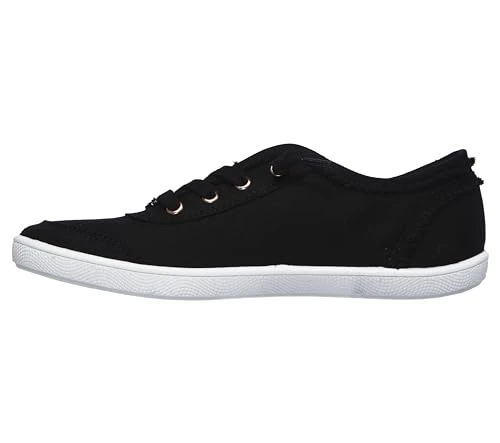 Women's Bobs B Cute Sneaker, Black Canvas, 7 UK