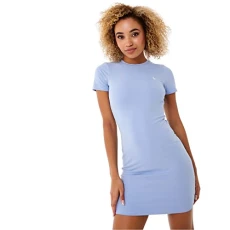 Womens Bodycon Dress Soft Blue XL