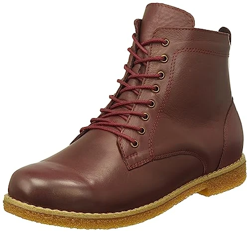 Women's Boots Ankle, Burgundy, 8 UK