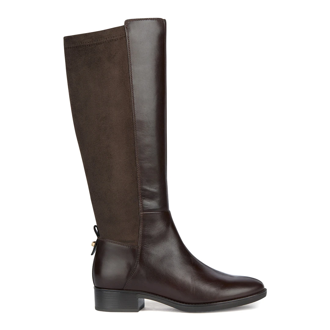 Womens Brown Leather Felicity Long Boot