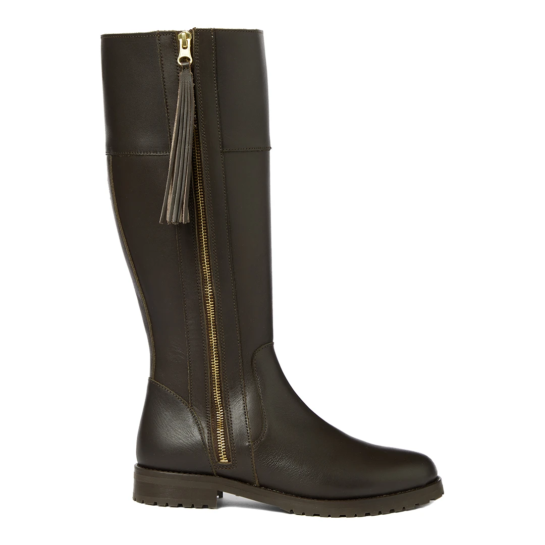 Women's Brown Meribel Leather Long boots