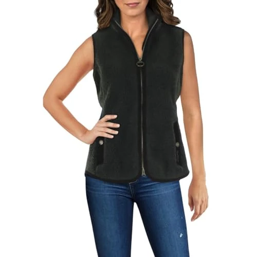 Women's Burford Fleece Vest, Olive/Classic, Olive/Classic, 12