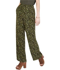 Womens Camo Butterflies Casual Trouser Pants, Black/Ivy, XXS Womens Camo Butterflies Casual Trouser Pants, Black/Ivy, XXS