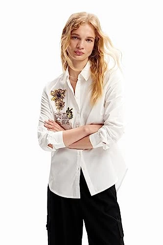 Women's Cam_Venecia Blouse, White, XL