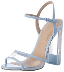 Women's Camylla Ankle Strap Sandals, Blue (Medium Blue), 3 UK