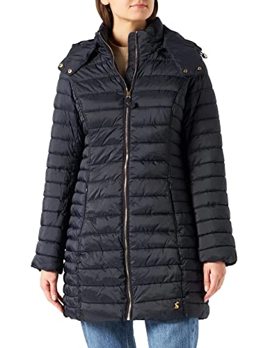 Women's Cantebury Long Quilted Jacket, Navy, 6