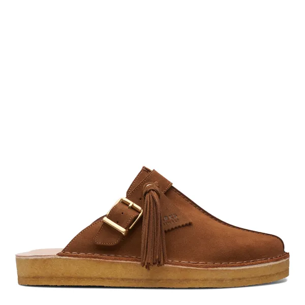 Womens Caramel Suede Trek Originals Mules - Brown