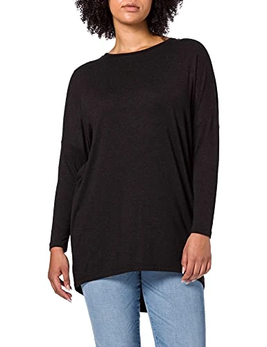 Women's Carcarma L/S Long Top Noos T-Shirt, Black, M