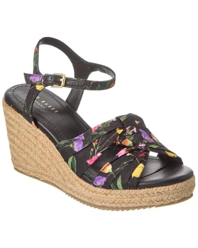 Women's Carda Espadrille Wedge Sandal, Black, 6