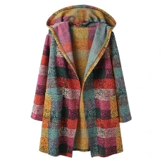 Women's Cardigan Long with Hood Women's Casual Plaid Long Sleeve Zip Hooded Coat Pocket Cardigan Loose Tops Turtleneck Pullover Women Red, purple, M Women's Cardigan Long with Hood Women's Casual Plaid Long Sleeve Zip Hooded Coat Pocket Cardigan Loose Tops Turtleneck Pullover Women Red, purple, M