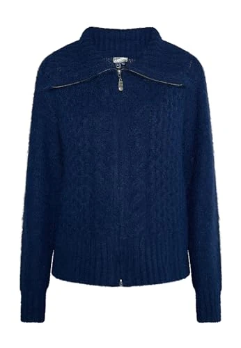Women's Cardigan Sweater, Navy, M/L