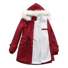 Women's Cardigans Winter Solid Color Zipper Button Stitching Long Sleeve Sweater Casual Loose Fit Long Cardigan Tops with Detachable Hood Comfortable Warm Cardigan for Going Out