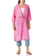 Women's CARSTACEY 3/4 Cardigan AOP Sweater, Super Pink/AOP:GRAPFIC Tile, 52