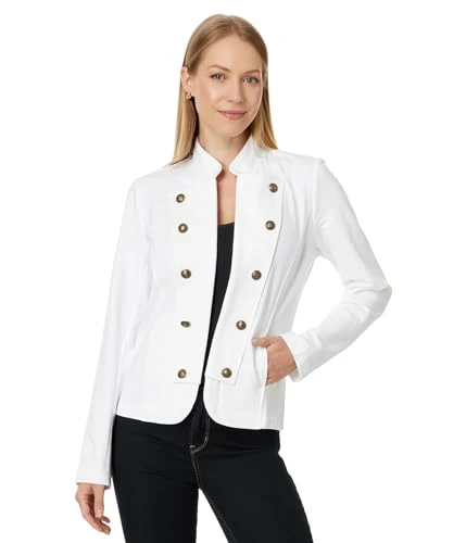 Women's Casual Band Jacket, Fall Fashion Blazer, Bright White, L (Pack of 10)