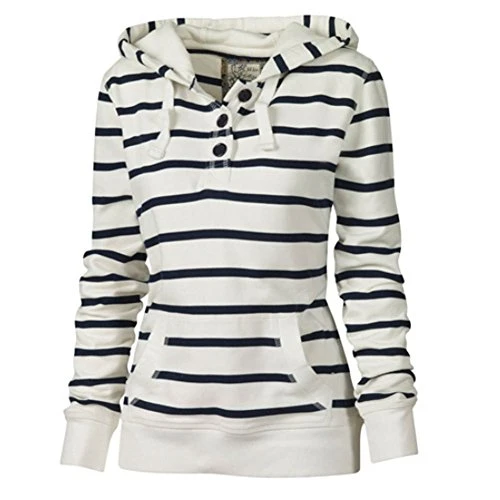 Women's Casual Confortable Full-zip Eco Thermal/Plain/Fleece Jacket Hoodie White Small