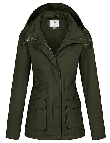 Women's Casual Cotton Jacket Outdoor Lightweight Coat Ladies Softshell Jacket Windproof Warm Jacket