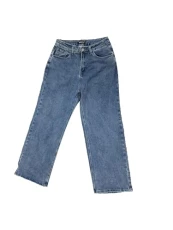 Women's Casual High Elastic Denim Pants Stretchy Jeans, Gray Blue, Large