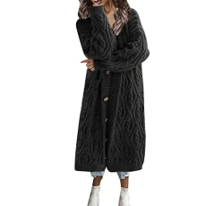 Women's Casual Long Sleeve Knitted Front Open Fashion Loose Elegant Warm Oversized Knitted Jumper Cardigan Leopard Print Belt Fashionable Women's Leisure Long Knitted Jacket Women's Sports Women's Casual Long Sleeve Knitted Front Open Fashion Loose Elegant Warm Oversized Knitted Jumper Cardigan Leopard Print Belt Fashionable Women's Leisure Long Knitted Jacket Women's Sports