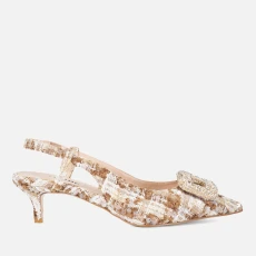 Womens Centrepiece Boucle Open Courts - Beige