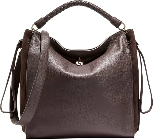 Women's Charissa Shopper Bag Shoulder-Handbags, Dark Chocolate, One Size