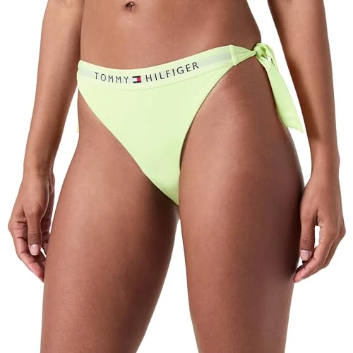 Women's Cheeky Side Tie Bikini Faded Lime M