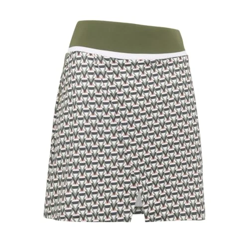 Womens Chev Geo Skirt Brill White XL
