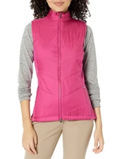 Women's Chevron Quilted Vest Jacket, Cactus Flower, Small Women's Chevron Quilted Vest Jacket, Cactus Flower, Small