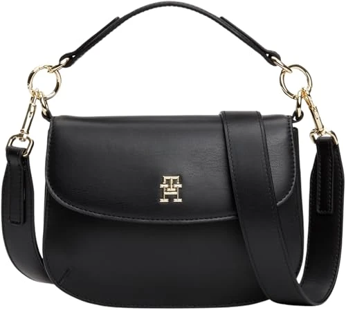 Women's Chic Crossbody Bag with Handle, Black (Black), One Size