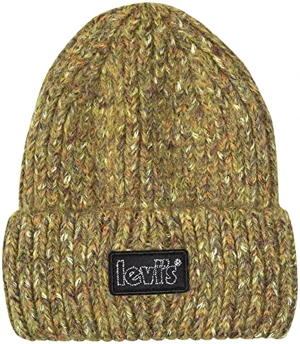 Women's Chunky Beanie Hat, Medium Yellow, One Size