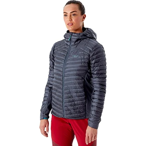 Women's Cirrus Flex 2.0 Synthetic Insulated Hoody for Trekking, Climbing, & Skiing - Steel - 10