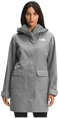 Women's City Breeze Rain Parka II (Standard and Plus Size), Tnf Medium Grey Heather, S