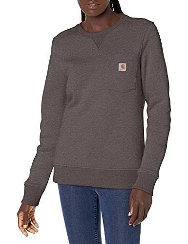 Women's Clarksburg Crewneck Pocket Sweatshirt, Carbon Heather, S