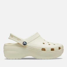 Womens Classic Croslite™ Platform Clogs - UK M7/W8 - Beige