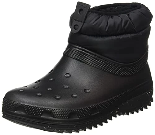 Women's Classic Neo Puff Shorty Boot W Snow, Black, 4 UK