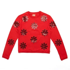 Womens Classic Sweatshirt Crew Sweater Blue Marl 16 (XL)