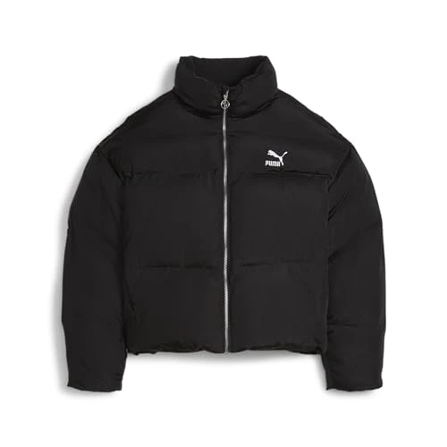 Women's Classics Oversized Puffer Jacket, Black/White, S