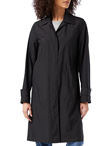 Women's Claudia Packable Crinkle MAC Trench Coat, Black (Black Bds), (Manufacturer Size:34)