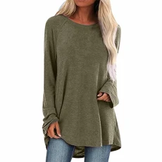 Womens Clothes Sale Clearance UK Crew Neck Womens Tops Cotton Round Neck Long Cap Sleeve Jumpers Tank Top Tops Jumpers Xmas Gifts for Women
