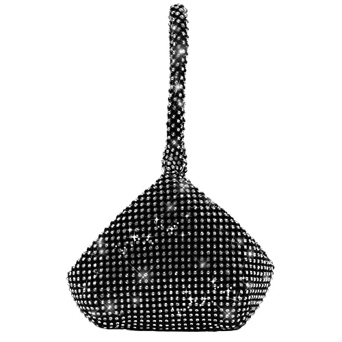 Womens Clutch Bag Evening Bag Handbags Purse Diamante Glitter Handbag With Chain Shoulder Strap for Wedding Bridal Engagement Prom Cocktail Elegant Party Ladies