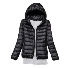 Women's Coats Plus Size Hoodie Lightweight Down Cotton Gilet Internal Pocket Sleeveless Padded Puffe