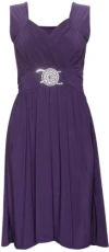 Women's Cocktail Casual Dress 20 / 22 Purple Women's Cocktail Casual Dress 20 / 22 Purple