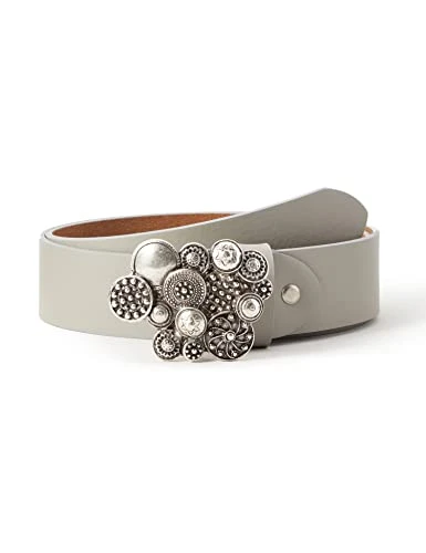 Women's Coin Belt, Grey (Cemento 05), 85