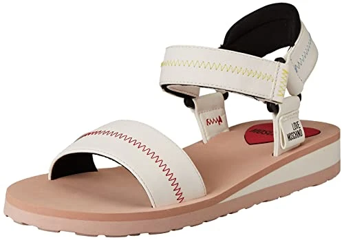 Women's Collezione Primavera Estate 2022 Sandal, Bianco, 4 UK