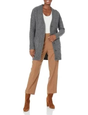 Women's Colma Cardigan Sweater, Charcoal, M Women's Colma Cardigan Sweater, Charcoal, M
