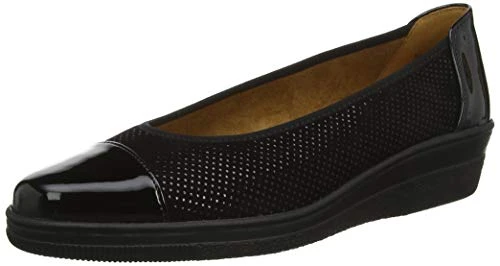 Women's Comfort Basic Derbys, Black (Schwarz 87), 6 UK