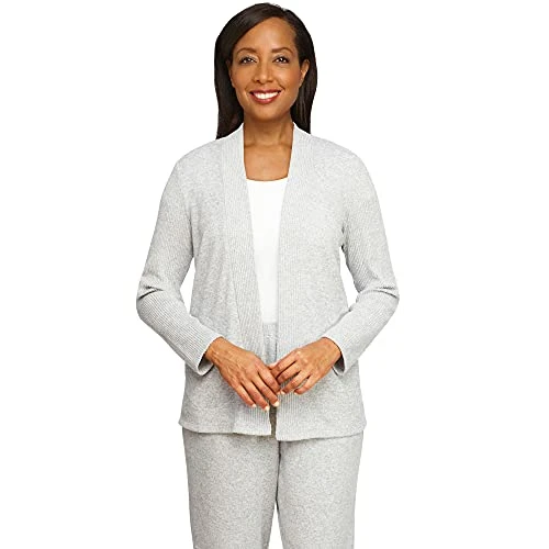 Women's Comfort Lightweight Knit Cardigan Size M Grey