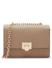 Women's Convertible Flap Shoulder Bag, Truffle, S
